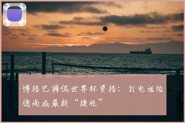 博格巴调侃世界杯资格：打电话给德尚成最新“捷径”